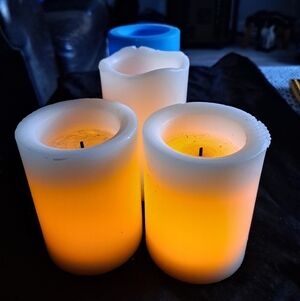 Set of Four LED Flameless Candles